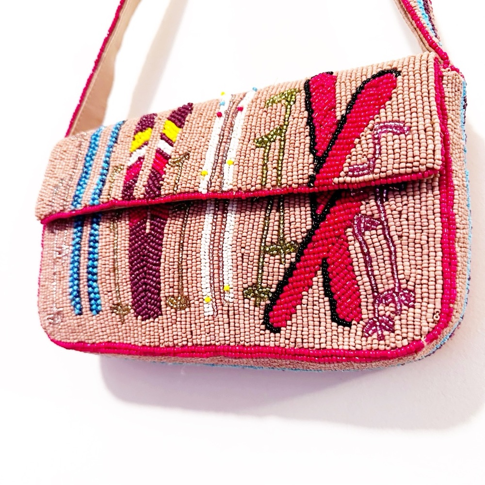 Anthropologie The Fiona Beaded Bag: Winter Icon Edition OG Ski - Picture 7 of 8